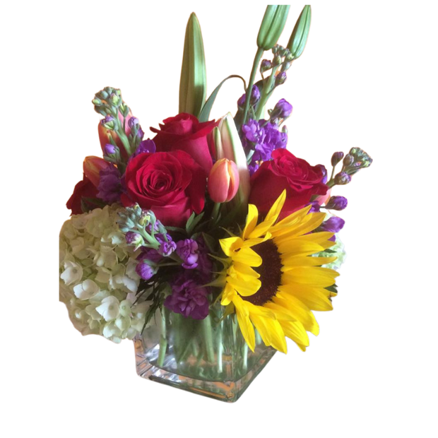 Multi-color Jewel Rose Bouquet
